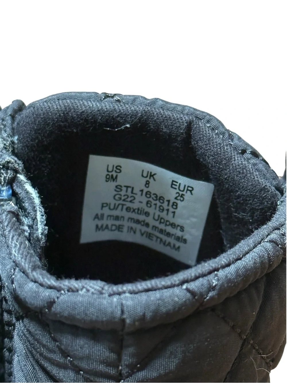 Sperry Quilted Duck Boots Toddler Coastal Rain Prep New England Outdoor Size 9